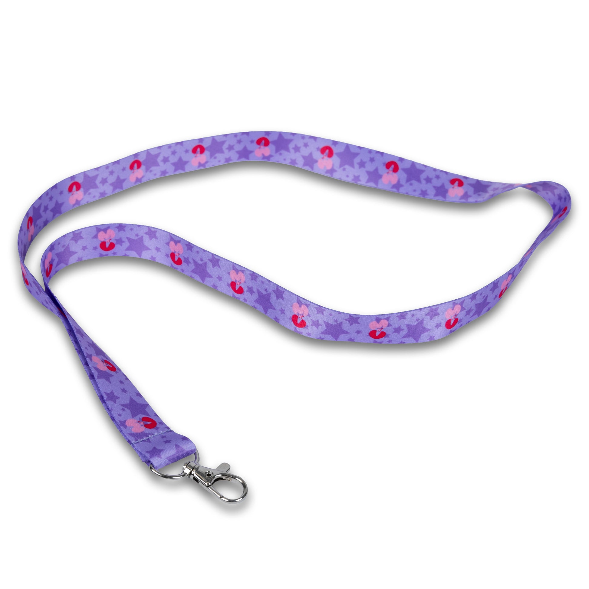 Photograph of Cute Mars N' Venus (MnV) starry logo lanyard.